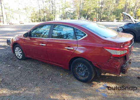 2013 Nissan Sentra S from USA, damaged, VIN 3N1AB7APXDL781222